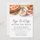 Search for pizza rehearsal dinner invitations Watercolor