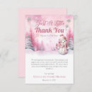 Search for snowflake thank you cards December january february