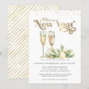 Search for cheers to the new year invitations Gold