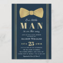 Search for little man baby shower invitations Blue