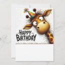 Search for funny giraffe birthday cards Colorful