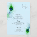 Search for peacock menus Reception