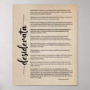 Search for desiderata posters Motivational