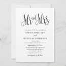 Search for mr and mrs wedding invitations Simple