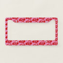 Search for red heart license plate frames Girly