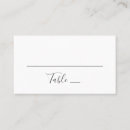 Search for simple wedding place cards Typography