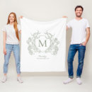 Search for sage green blankets Botanical