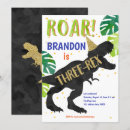 Search for t rex birthday invitations Roar