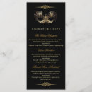 Search for black and gold menus 50th birthday