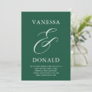 Search for emerald green save the dates Minimal