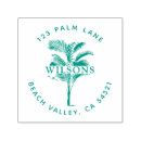 Search for tropical return address rubber stamps Palm tree