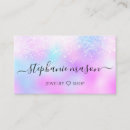 Search for iridescent business cards Glitter