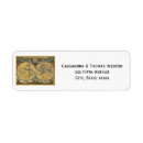 Search for world map return address labels Elegant