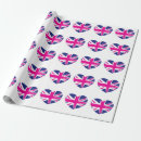Search for british flag wrapping paper Blue