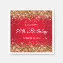 Search for 50th birthday napkins Glitter