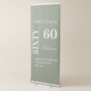 Search for 60th birthday banners Sage green
