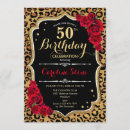 Search for leopard print invitations Gold glitter