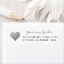 Search for love romantic return address labels Heart
