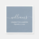 Search for dusty blue wedding napkins Cocktail