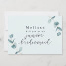 Search for junior bridesmaid cards Will you be my