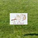 Search for stork outdoor signs Baby girl