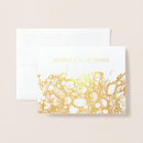 Search for gold foil note cards Shiny