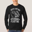 Search for fish fear me tshirts Bass