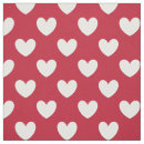 Search for red and white hearts fabric Retro