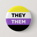Search for they them their pronouns buttons Theirs