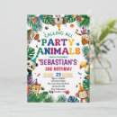 Search for safari birthday invitations Born to be wild