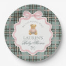 Search for pink plaid plates Mother to be
