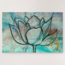 Search for lotus flower puzzles Watercolor