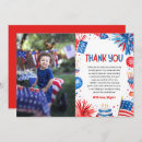 Search for 4th of july thank you cards Red white and blue