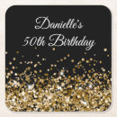 Search for 50th birthday coasters Gold