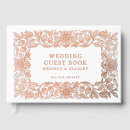 Search for rose gold wedding guest books Engagement