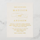 Search for ivory and gold wedding invitations Classic