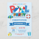 Search for beach ball invitations Splish splash