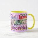 Search for peace sign mugs Peace and love