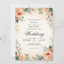 Search for peach wedding invitations Greenery