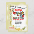 Search for wizard baby shower invitations yellow brick road