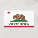 Search for california business cards flag