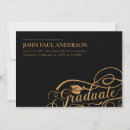 Search for elegant graduation announcement cards Black