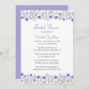 Search for lavender bridal shower invitations Wildflowers
