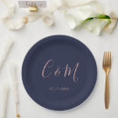 Search for navy wedding plates Calligraphy