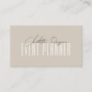 Search for event planner business cards Minimalist