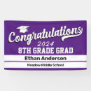 Search for purple and white banners For kids