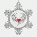 Search for angel wings ornaments Heart