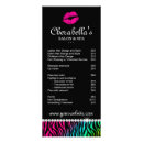 Search for salon service menu rack cards Artist