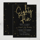 Search for 85th birthday invitations Glitter