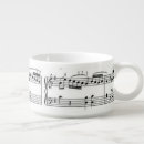 Search for music notes bowls Black and white